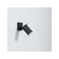 Lampa ścienna Ring kinkiet 1-punktowy czarny SL.0091 SOLLUX LIGHTING  tuba sollux