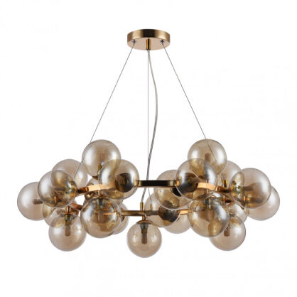 LAMPA WISZĄCA CABELLA PND-5252-25-GD-CGN ITALUX NIETUZINKOWA SZKLANE BAŃKI G9