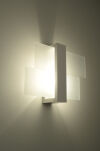 Lampa ścienna Designerski Kinkiet FENIKS 1 SOLLUX LIGHTING w kolorze białym SL.0079 nowoczesny  - 2