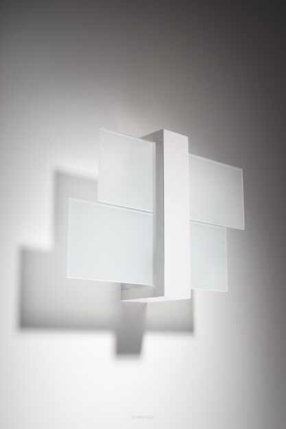 Lampa ścienna Designerski Kinkiet FENIKS 1 SOLLUX LIGHTING w kolorze białym SL.0079 nowoczesny 