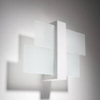 Lampa ścienna Designerski Kinkiet FENIKS 1 SOLLUX LIGHTING w kolorze białym SL.0079 nowoczesny 