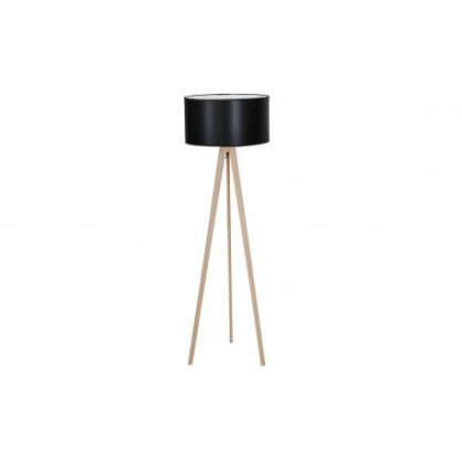 Lampa podłogowa nowoczesna TRIPOD WOOD AZzardo AZ3013 drewniana podstawa 3 kolory abażura do wyboru 　