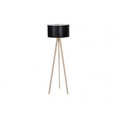 Lampa podłogowa nowoczesna TRIPOD WOOD AZzardo AZ3013 drewniana podstawa 3 kolory abażura do wyboru 　