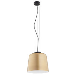 Lampa wisząca BERKLEY 4690 Argon złoty klosz 31 cm