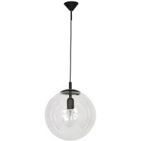 Lampa wisząca GLOBE szklana kula z czarnym wykończeniem ALDEX 562G5  