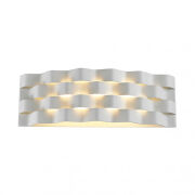 Kinkiet Verigo MB1401L Italux BIAŁA METALOWA OPRAWA LED 6W IP20 NIEREGULARNA STRUKTURA 
