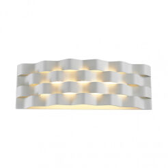 Kinkiet Verigo MB1401L Italux BIAŁA METALOWA OPRAWA LED 6W IP20 NIEREGULARNA STRUKTURA 