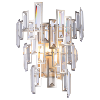 Kinkiet St Petersburg - W02141CP  COSMO light  EfektownY KRYSZTAŁOWY Zjawiskowo rozświetli Twoj salon