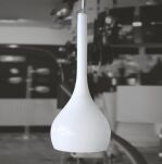 Lampa wisząca Soul 1 White AZzardo AZ0272 z metalu i szkła o białym wykończeniu  - 4