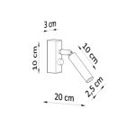 Kinkiet EYETECH 1 SL.0897 SOLLUX LIGHTING czarny regulowany - 2