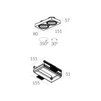 Rama montażowa do lampy Tweet Trimless 50.2 4.1757 Labra