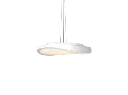 Lampa wisząca Circulo 48 biała AZzardo MD 5657M AZ0987 WH wykonana jest ze stali w kolorze białym i szkła