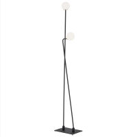 Lampa podłogowa FARON 893 Argon 159 cm białe kule czarna podstawa