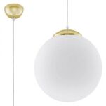 Lampa wisząca UGO 30 SL.0716 SOLLUX LIGHTING 30 cm biało-złota - 3