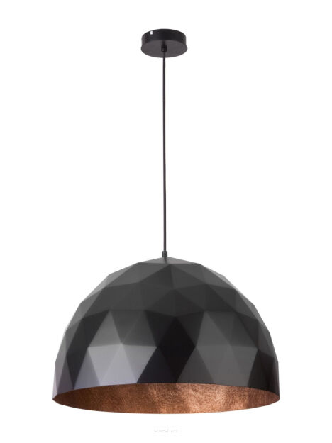 LAMPA WISZĄCA DIAMENT 31368 SIGMA czarno-miedziana 50 cm