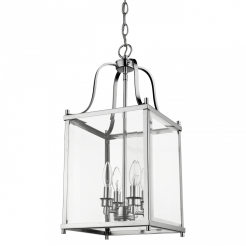 Zwis New York - P04936CH  COSMO Light kształtem przypomina latarnię wykonana w stylu nowojorskim