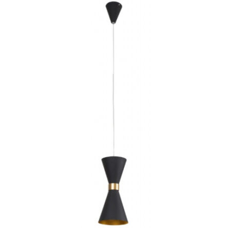 Lampa wisząca Cornet P0330 MAXlight czarna oprawa nowoczesna klepsydra