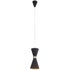 Lampa wisząca Cornet P0330 MAXlight czarna oprawa nowoczesna klepsydra