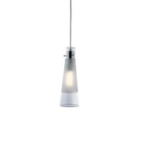 Lampa wisząca Kuky Clear SP1  Ideal Lux 023021  chromowana metalowa oprawa Klosz jest z matowego piaskowanego szkła