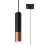 Lampa wisząca LOOPEZ SL.0946 Sollux tuba GU10 czarna miedź - 3