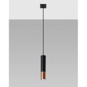 Lampa wisząca LOOPEZ SL.0946 Sollux tuba GU10 czarna miedź