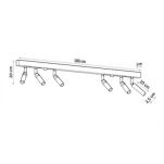 Lampa sufitowa listwa EYETECH SL.0906 SOLLUX LIGHTING biała 6x G9 - 4