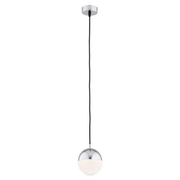 Lampa wisząca LIVIA 4032 Argon Kula o średnicy 12 cm chrom-biały
