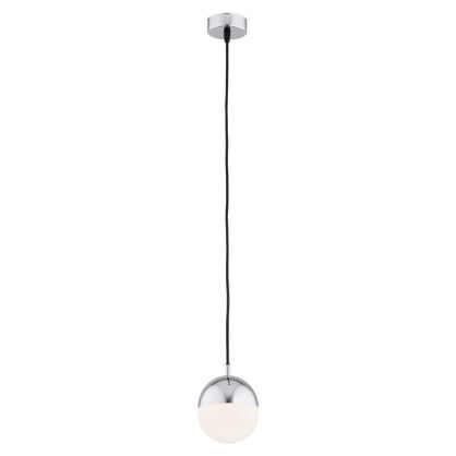 Lampa wisząca LIVIA 4032 Argon Kula o średnicy 12 cm chrom-biały