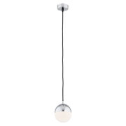 Lampa wisząca LIVIA 4032 Argon Kula o średnicy 12 cm chrom-biały