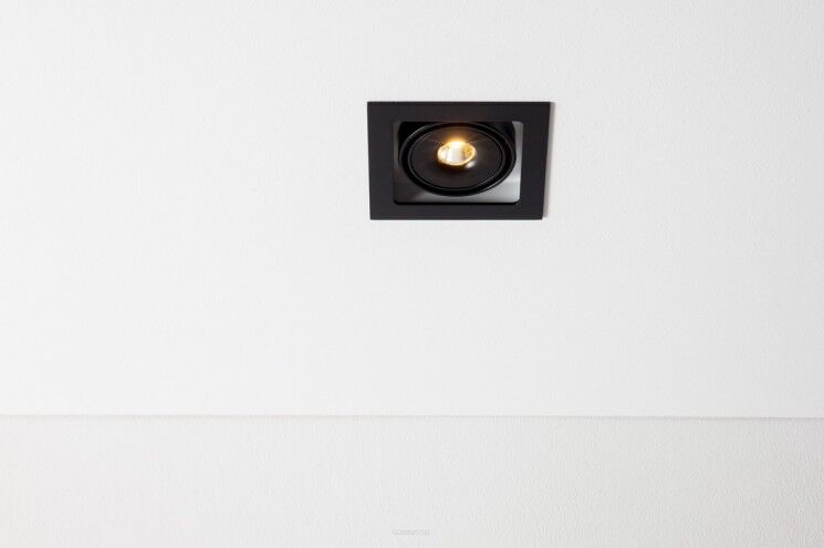 Lampa wpuszczana Tweet 50.1 mini.LED Labra  4.1160 z ramką LED techniczna kwadrat z ramką ruchoma głowica różne kolory wykończenia