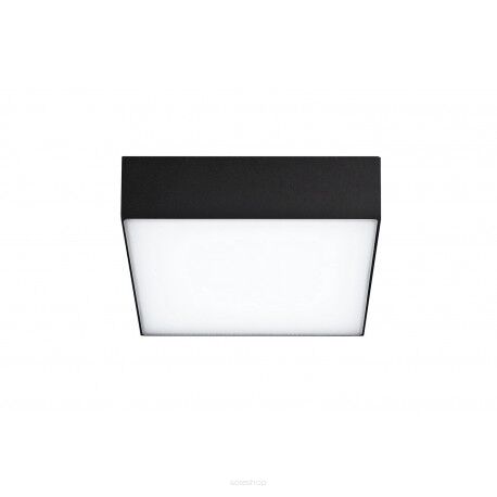 Plafon zewnętrzny łazienkowy CASPER SQUARE Azzardo kwadrat 20 cm CZARNY 3000K/4000K