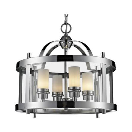 Lampa wisząca New York - P04567CH  COSMO Light kształtem przypomina latarnię wykonana w stylu nowojorskim