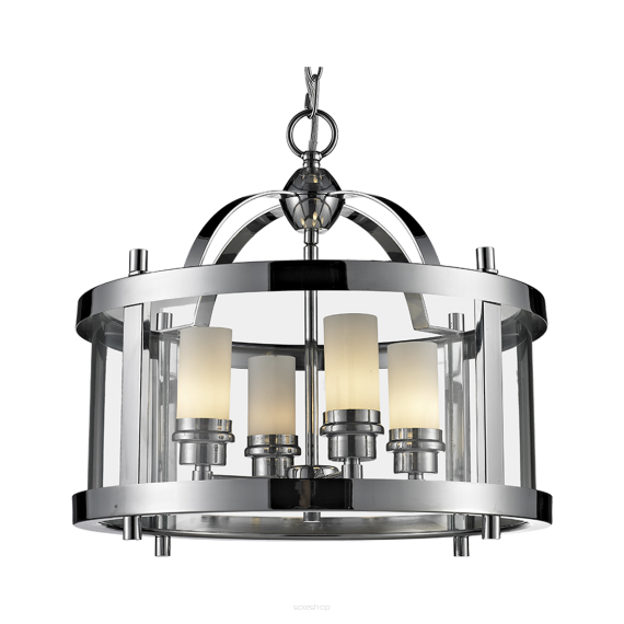 Lampa wisząca New York - P04567CH  COSMO Light kształtem przypomina latarnię wykonana w stylu nowojorskim