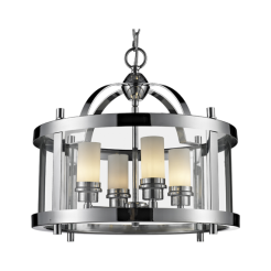 Lampa wisząca New York - P04567CH  COSMO Light kształtem przypomina latarnię wykonana w stylu nowojorskim