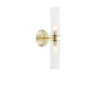 RIMINI Wall 2L Clear/Brass 109236 Markslojd - 2