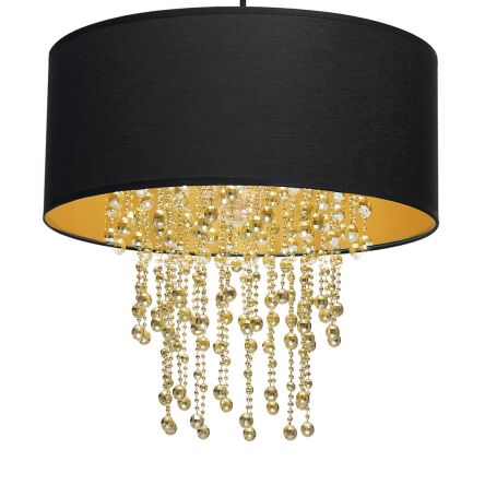 Lampa wisząca ALMERIA BLACK/GOLD MILAGRO MLP6441