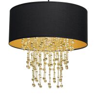 Lampa wisząca ALMERIA BLACK/GOLD MILAGRO MLP6441