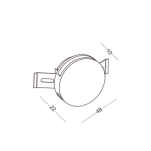 LAMPA SCHODOWA ELKIM LESEL 004 Wykonana z aluminium 3 kolory LED 2 barwy światła - 6