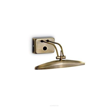 Kinkiet Mirror-20 AP2 BRUNITO Ideal Lux  017327  metalowa oprawa w kolorze brązu idealny nad obraz lustro galeryjka