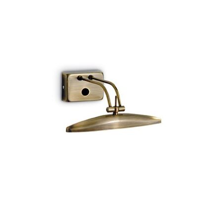 Kinkiet Mirror-20 AP2 BRUNITO Ideal Lux  017327  metalowa oprawa w kolorze brązu idealny nad obraz lustro galeryjka
