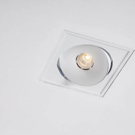 Lampa wpuszczana Lava X1 WP Trimless edge LED Labra  4.1048 kwadrat techniczna ruchome oczko różne kolory wykończenia