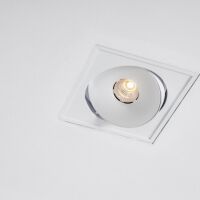 Lampa wpuszczana Lava X1 WP Trimless edge LED Labra  4.1048 kwadrat techniczna ruchome oczko różne kolory wykończenia