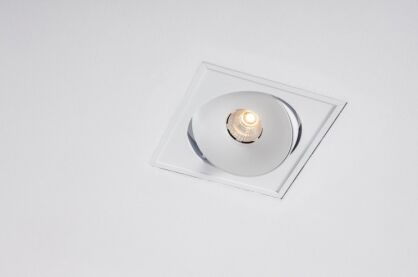 Lampa wpuszczana Lava X1 WP Trimless edge LED Labra  4.1048 kwadrat techniczna ruchome oczko różne kolory wykończenia