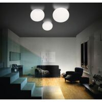 Plafon PALLA 40 ORLICKI DESIGN   białe szkło okrągły 