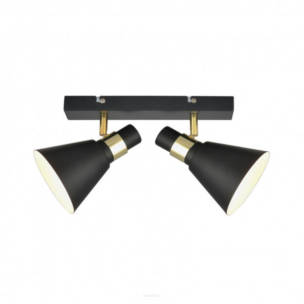 Plafon lampa sufitowa Biagio MB-H16079M-2 CZARNA  Italux skandynawski styl