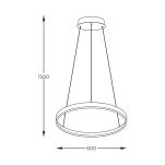 2023201-BK60 BRENO LAMPA WISZĄCA CZARNA ZUMALINE - 2