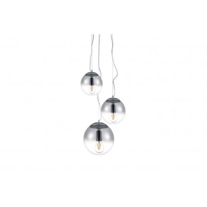 Lampa wisząca IRIS 3 AZ3104 nowoczesna elegancka 3 szklane klosze kolor chrome okrągła podsufitka