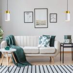 Lampa wisząca TOBA 173 ELKIM Dwukolorowa tuba wysokość 12 cm Funkcjonalna nowoczesna  - 5