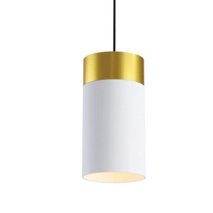 Lampa wisząca TOBA 173 ELKIM Dwukolorowa tuba wysokość 12 cm Funkcjonalna nowoczesna 