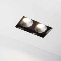 Lampa wpuszczana Solid Lightbox 185.2 WP Labra  4.1096 prostokątna techniczna różne kolory wykończenia dwa źródła światła